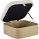 Sonny 17 inch Natural Ottoman